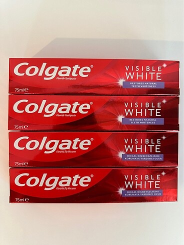 Diğer Colgate Visible White Diş Macunu 4x75ml