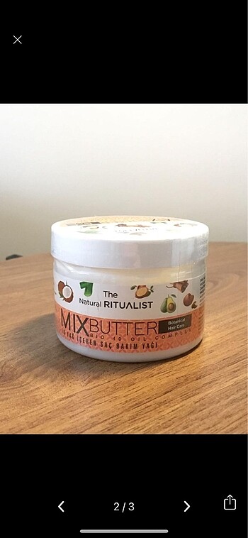 Diğer The Natural Mix Butter Saç Bakım Yağı