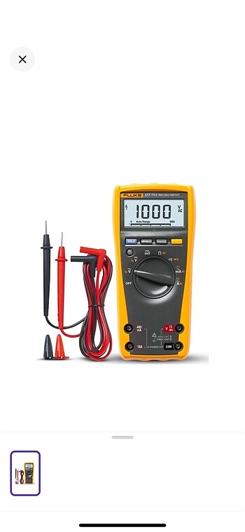 Fluke 177 Trms Dijital Multimetre