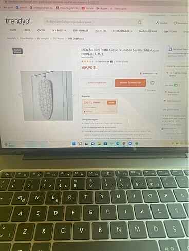 ikea mini jall ütü masası