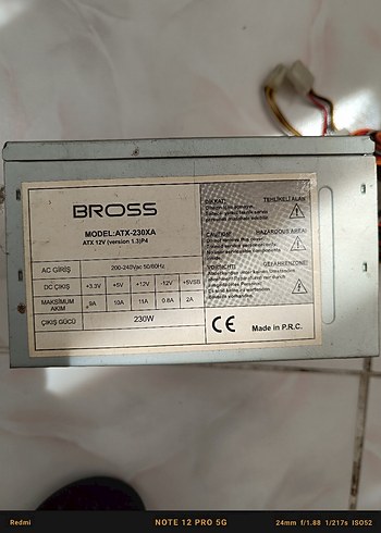Diğer 230V Gri Beyaz Bilgisayar Güç Kaynağı