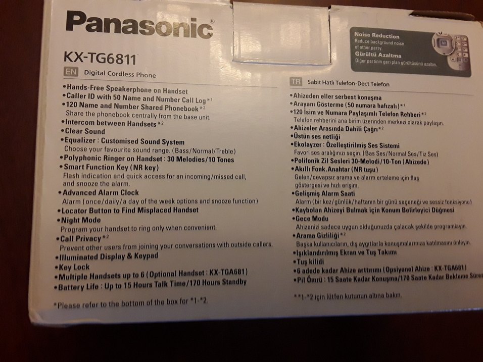 Panasonic Kablosuz Telefon KX-TG6811 - Görsel 5