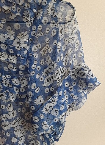 Zara S beden şifon bluz - Görsel 3