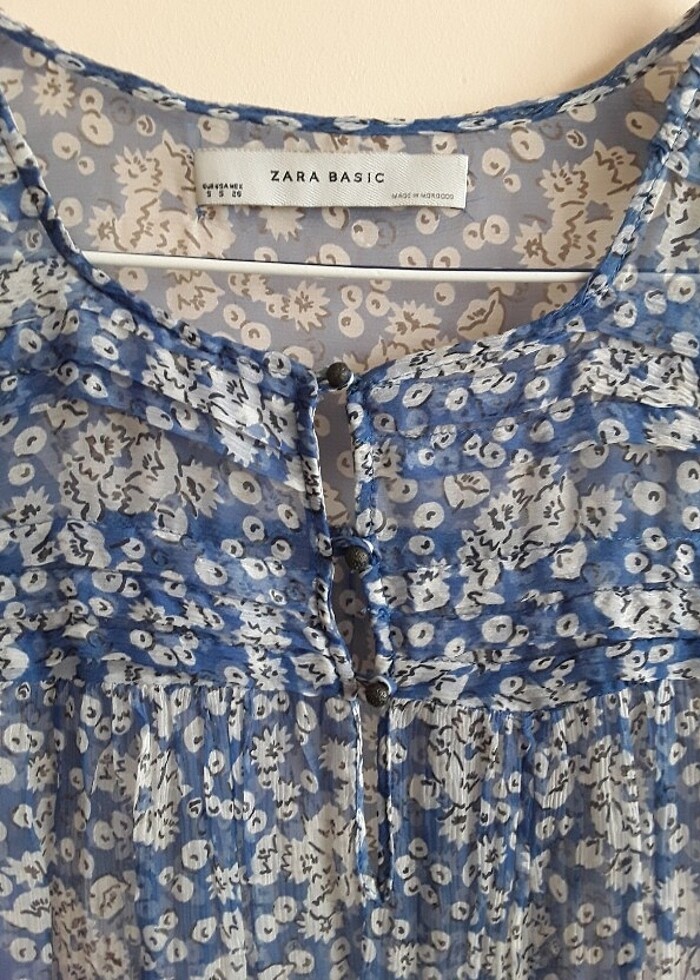 Zara S beden şifon bluz - Görsel 2