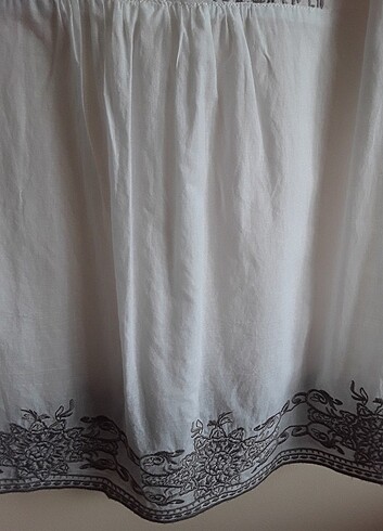 İşlemeli pamuk bluz - Görsel 5