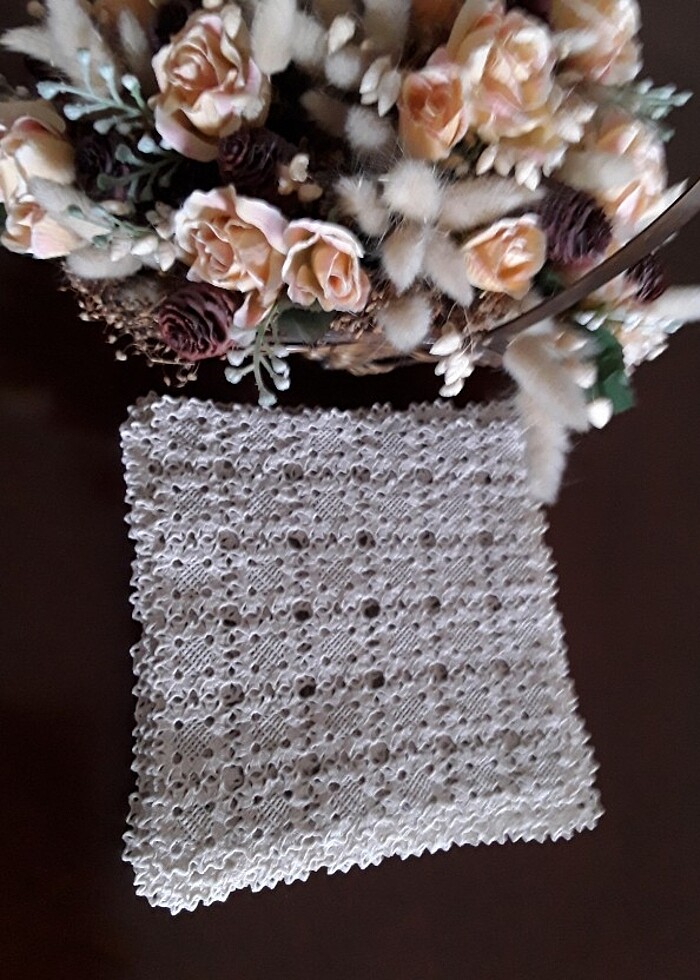 12 adet dantel örtü  - Görsel 2