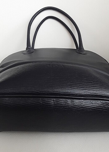 Desa marka gerçek deri, sert dokulu çanta - Görsel 5