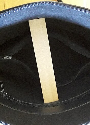 Desa marka gerçek deri, sert dokulu çanta - Görsel 6