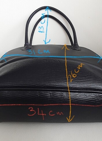 Desa marka gerçek deri, sert dokulu çanta - Görsel 7