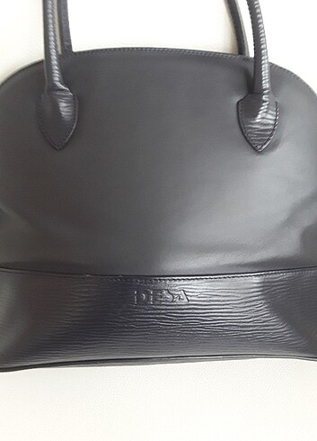 Desa marka gerçek deri, sert dokulu çanta - Görsel 8