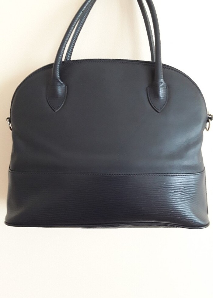 Desa marka gerçek deri, sert dokulu çanta - Görsel 3