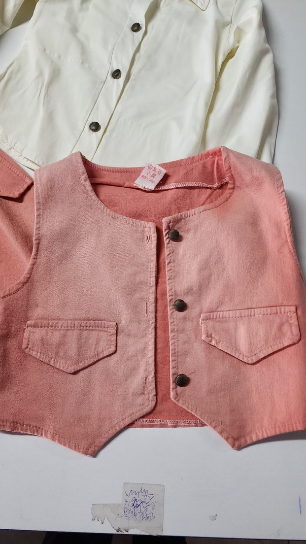 sıfır ve hatali Pembe  Kız Uzun Kollu 3lü Takım - Görsel 2