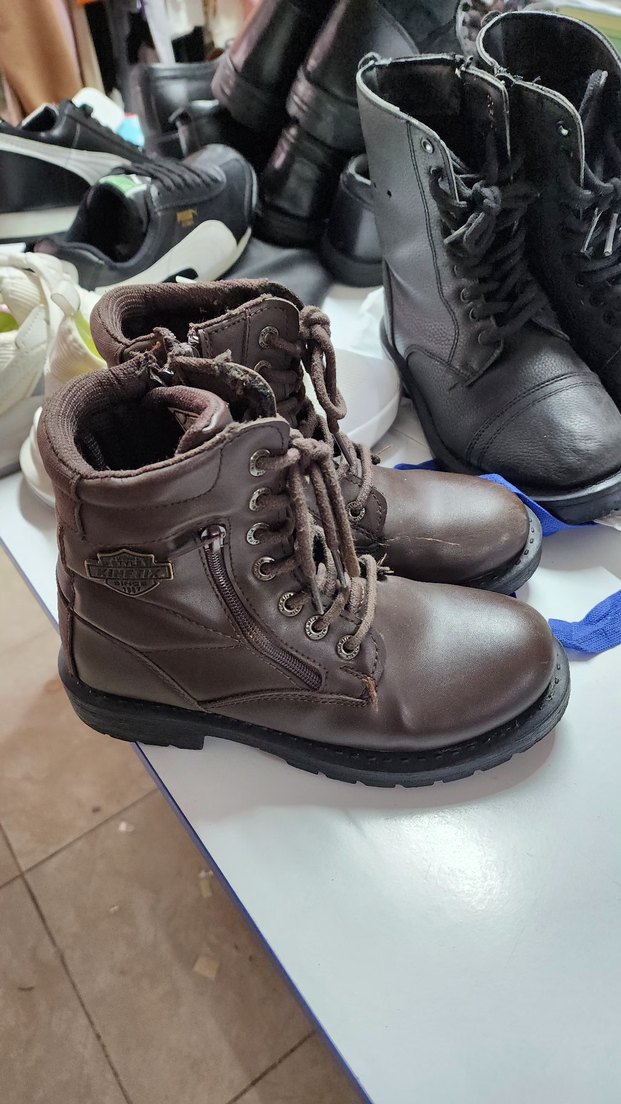 Kahverengi Deri Erkek Çocuk Botu - Görsel 2