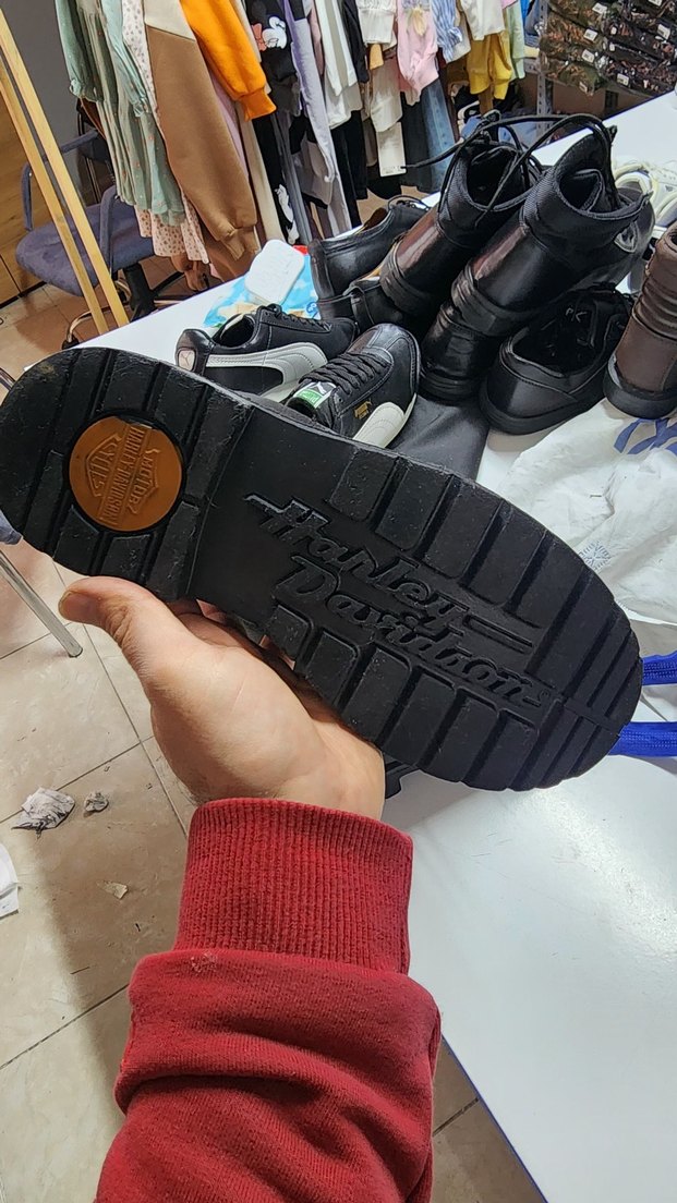 Siyah Deri Bağcıklı bot - Görsel 3