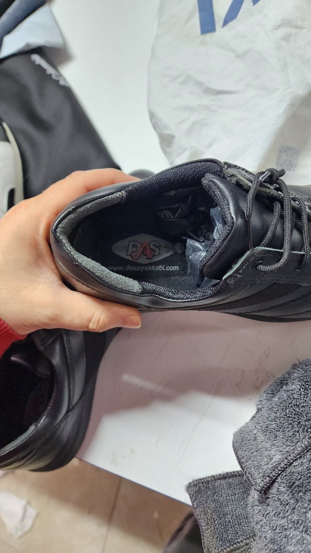 hakiki deri Siyah Bağcıklı Erkek Günlük Ayakkabı - Görsel 3