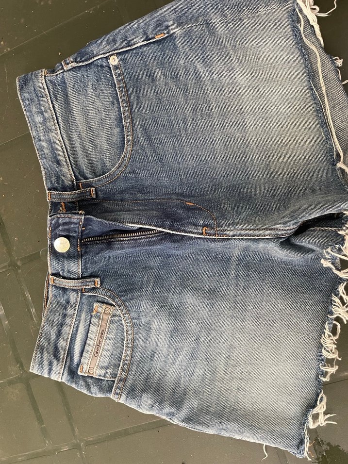 Calvin Klein Baskılı Mavi Denim Kadın Jean - Görsel 3