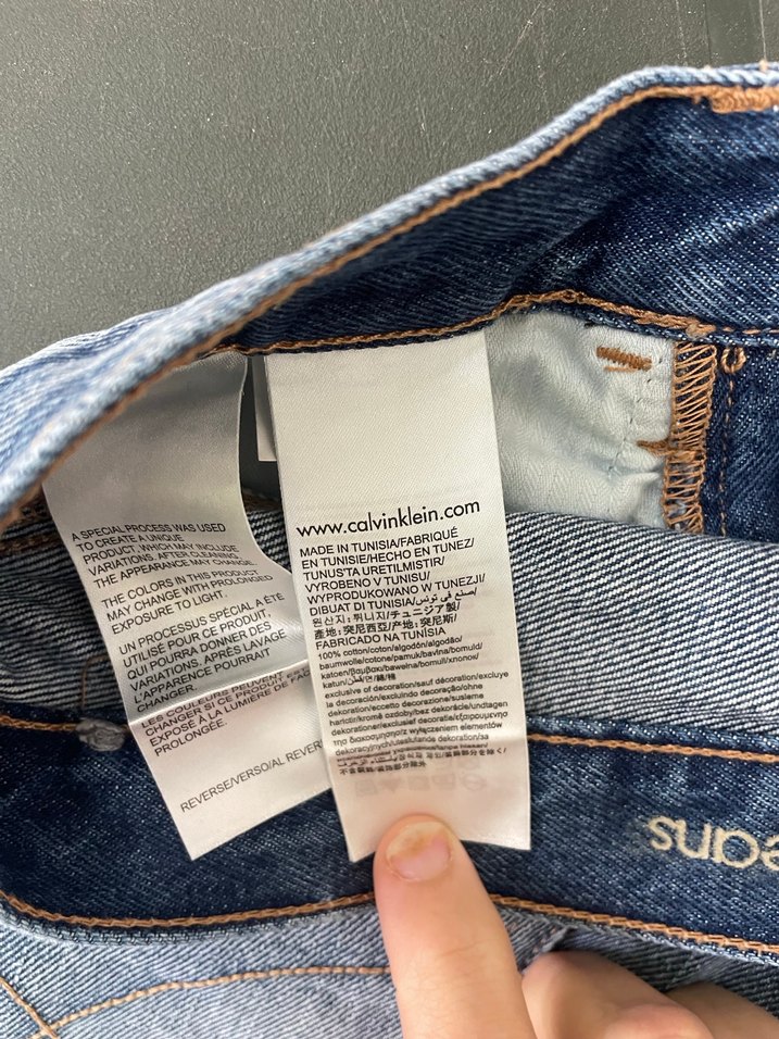 Calvin Klein Baskılı Mavi Denim Kadın Jean - Görsel 2