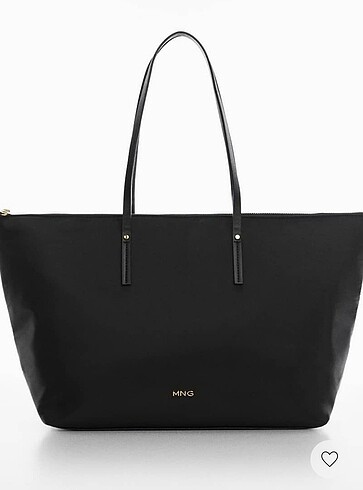 Mango Teknik Kumaşlı Shopper Çanta