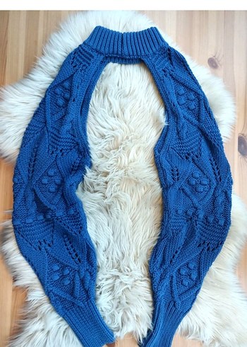 Zara Triko Yüksek Yaka bolero cepken - Görsel 5