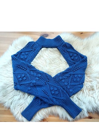 Zara Triko Yüksek Yaka bolero cepken - Görsel 6