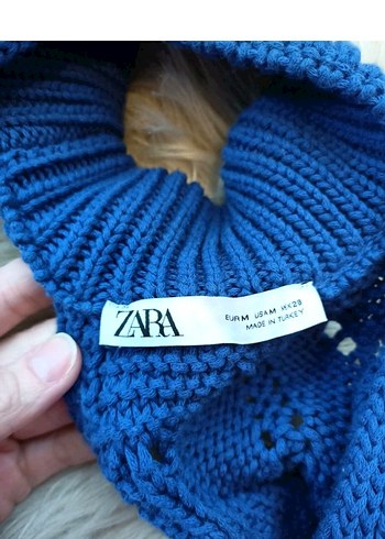 Zara Triko Yüksek Yaka bolero cepken - Görsel 7