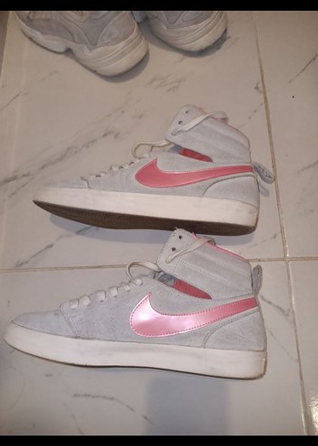 Pembe Gri Nike Bilekli Spor Ayakkabı - Görsel 2