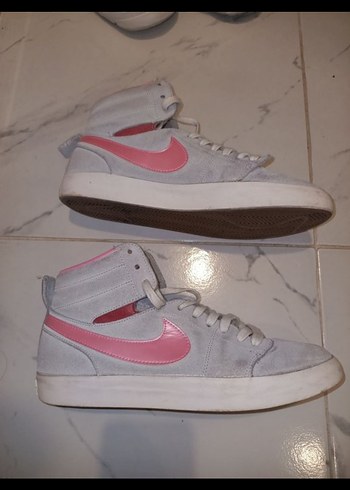 Pembe Gri Nike Bilekli Spor Ayakkabı - Görsel 3