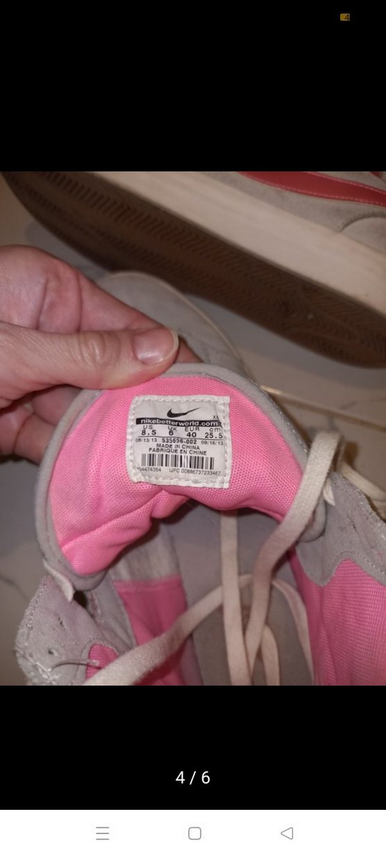 Pembe Gri Nike Bilekli Spor Ayakkabı - Görsel 4