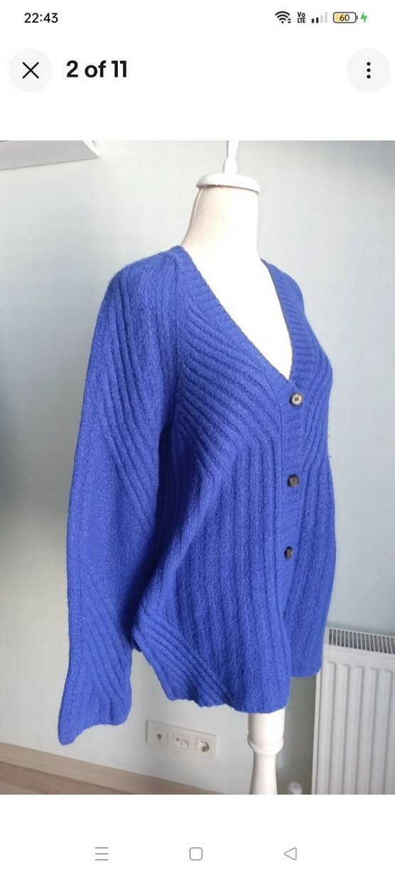 Anthropologie Moth yünlü oversize hirka - Görsel 2