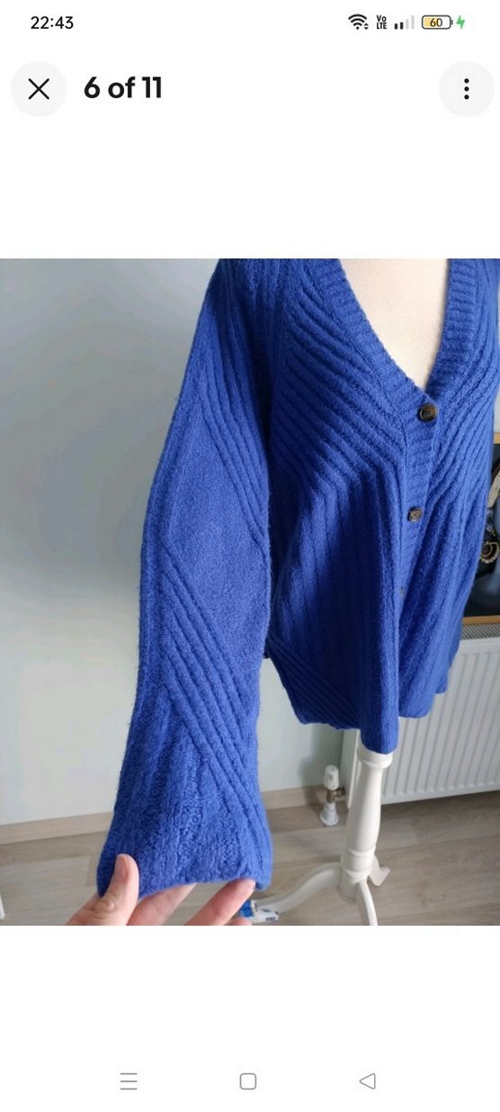 Anthropologie Moth yünlü oversize hirka - Görsel 5