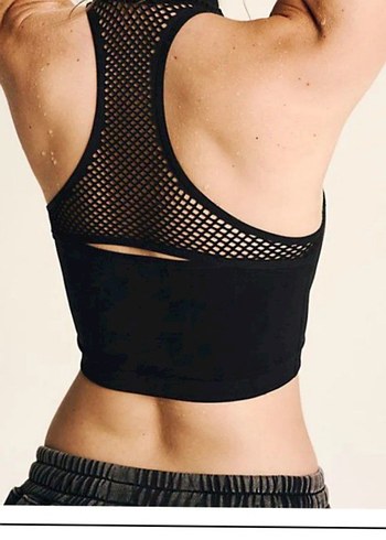 Free People Yüksek Yakalı Kolsuz Crop Üst - Görsel 3