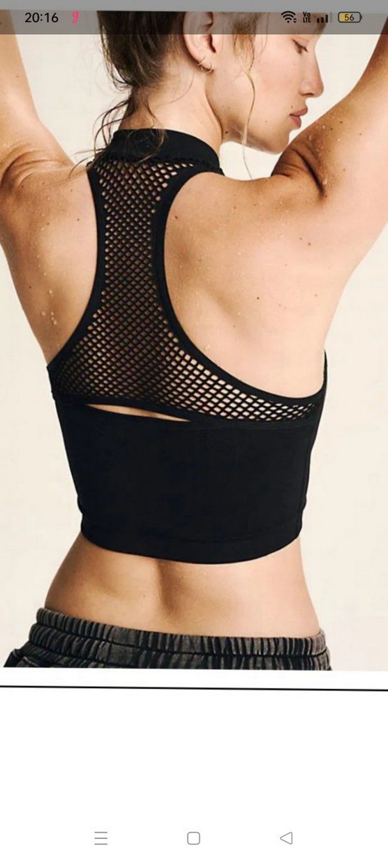 Free People Yüksek Yakalı Kolsuz Crop Üst - Görsel 3