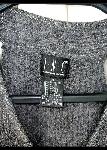 Inc İnternational Concepts kolsuz kazak süveter - Görsel 5