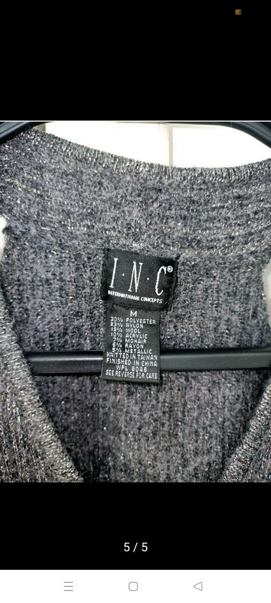 Inc İnternational Concepts kolsuz kazak süveter - Görsel 5