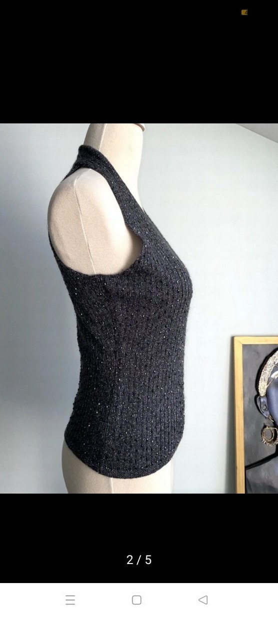 Inc İnternational Concepts kolsuz kazak süveter - Görsel 2