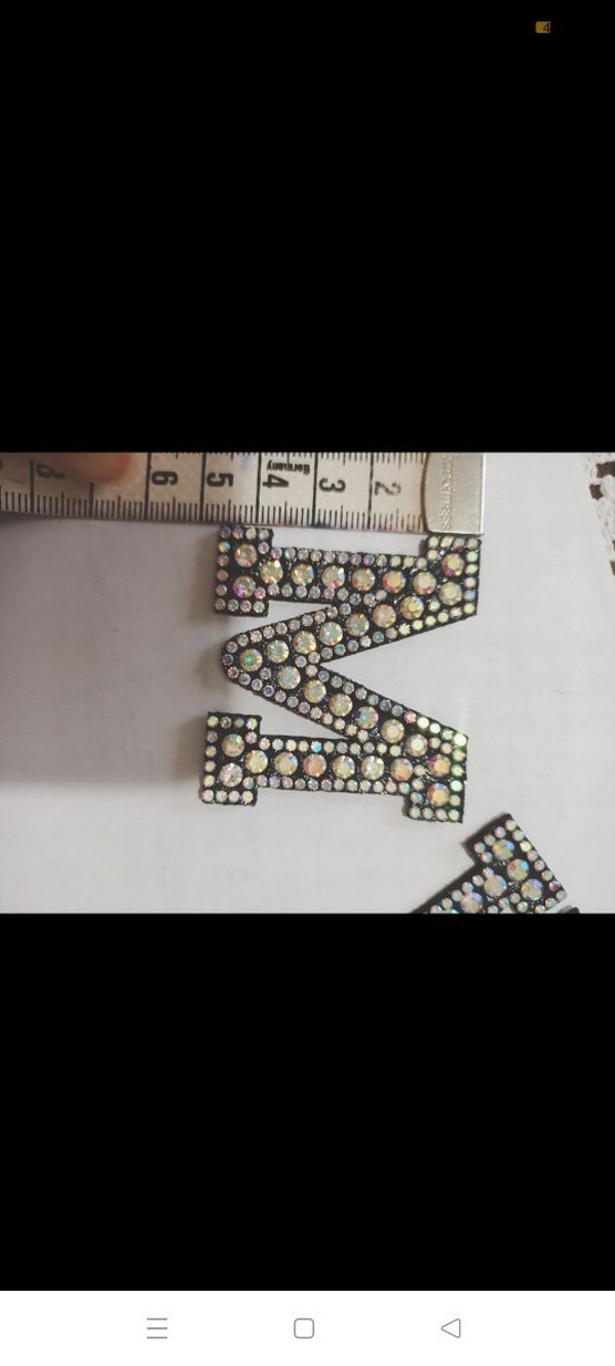 Taşlı Harf Yama Patch sticker - Görsel 3