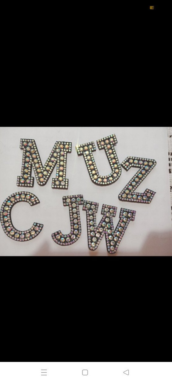 Taşlı Harf Yama Patch sticker - Görsel 2