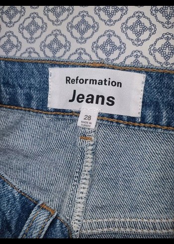 Reformation Yırtmaçlı Uzun Denim Etek - Görsel 7