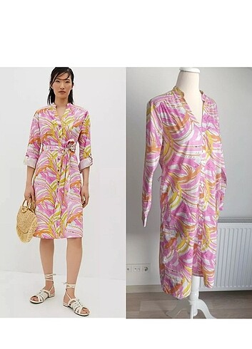 Vera Anthropologie desenli elbise