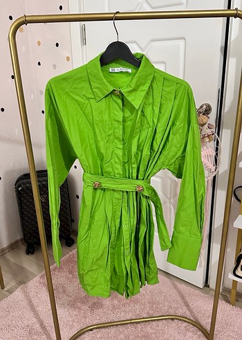 Yeşil Kadın Mini Tunik - Görsel 3