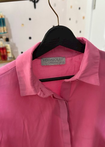 Pembe Mini Taşlı Salaş Tunik - Görsel 6