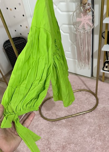 Yeşil Salaş Midi Tunik - Görsel 6