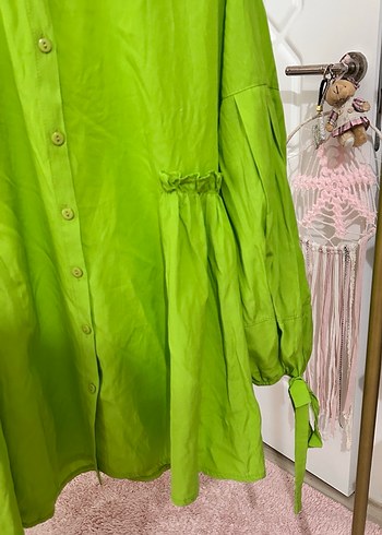 Yeşil Salaş Midi Tunik - Görsel 5