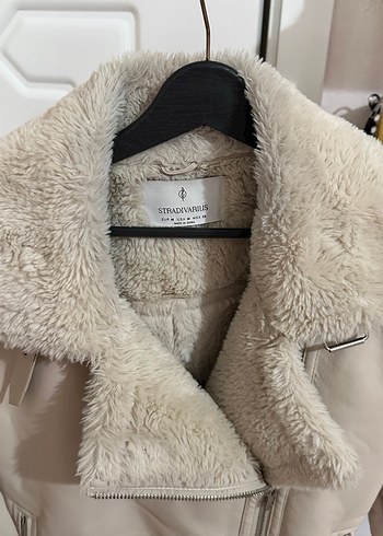 Kürk Detaylı Bej Kadın Ceket - Görsel 5