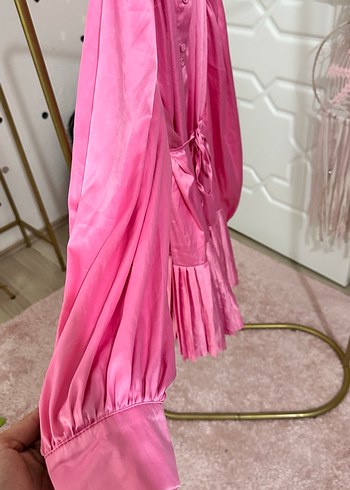 Pembe Pilili Uzun Kol Tunik - Görsel 6