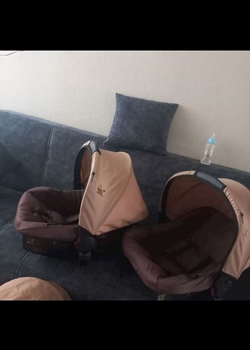 Kahverengi Bebek Arabası Seti - Görsel 4