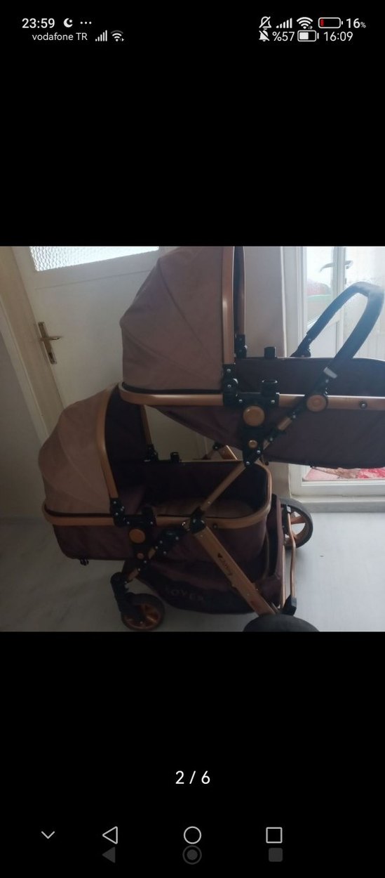 Kahverengi Bebek Arabası Seti - Görsel 2