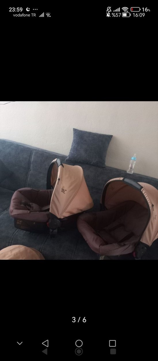 Kahverengi Bebek Arabası Seti - Görsel 4