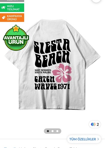 Beyaz Pamuklu Oversize Tişört - Görsel 2