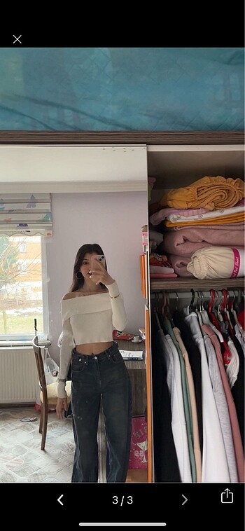 Kayık yaka kazak - Görsel 3